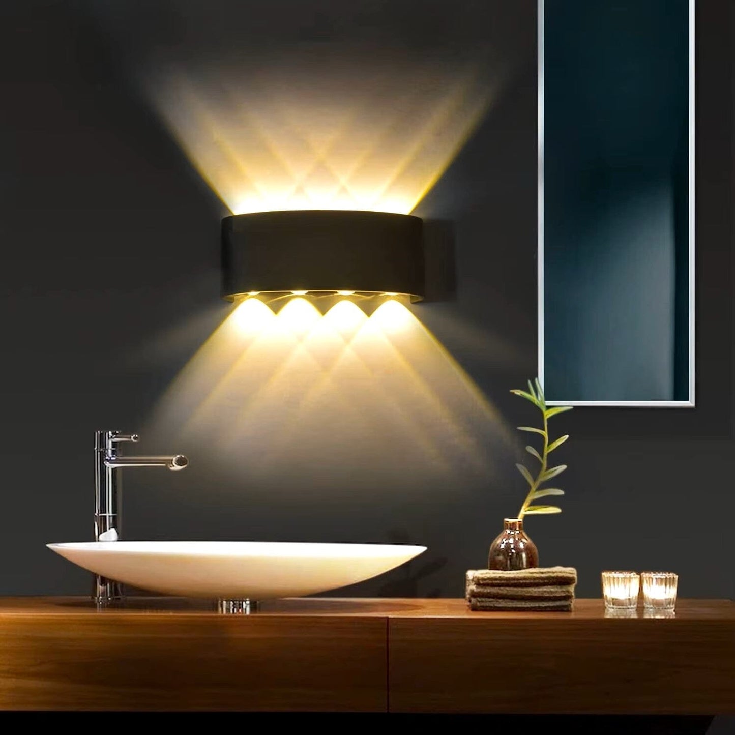 Applique Murale Led - BrillWall™ - 8W Noir