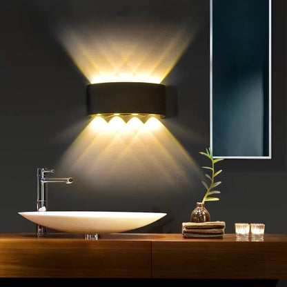 Applique Murale Led - BrillWall™ - 8W Noir